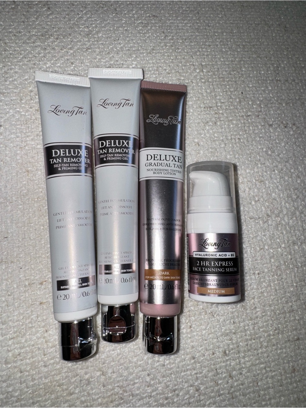 Loving Tan: Tan Remover, Deluxe Gradual Tan & 2HR Express Face Serum Bundle